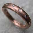Red gold eternity ring