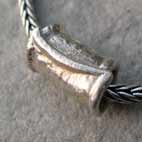 Silver starter bead bracelet detail