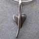 Small silver heart pendant