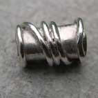 silver medieval  twist  design bead