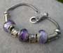 purple part beaded bracelet