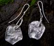 Contempery siilver disc earrings