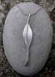 Silver Jasmin leaf pendant 