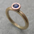  sapphire gold ring