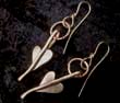 Designer gold leaf Earrings