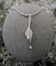 Small silver leaf pendant 