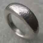 handmade silver moon ring