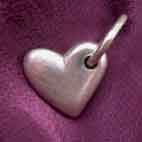 handmade silver heart pendant