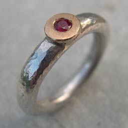 Designer Ruby Engagement Ring