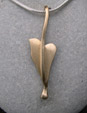 handmade gold leaf design charm