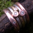 unusual diamond gold and silver rings