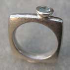 Topaz square ring side view